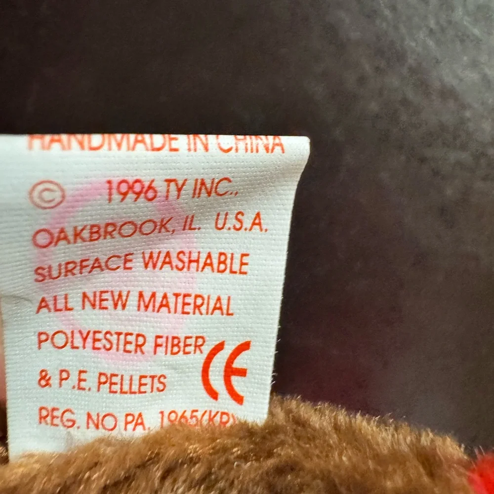Beanie Baby Gobbles the Turkey 1996 Plush w/ Tags Thanksgiving Collectible
